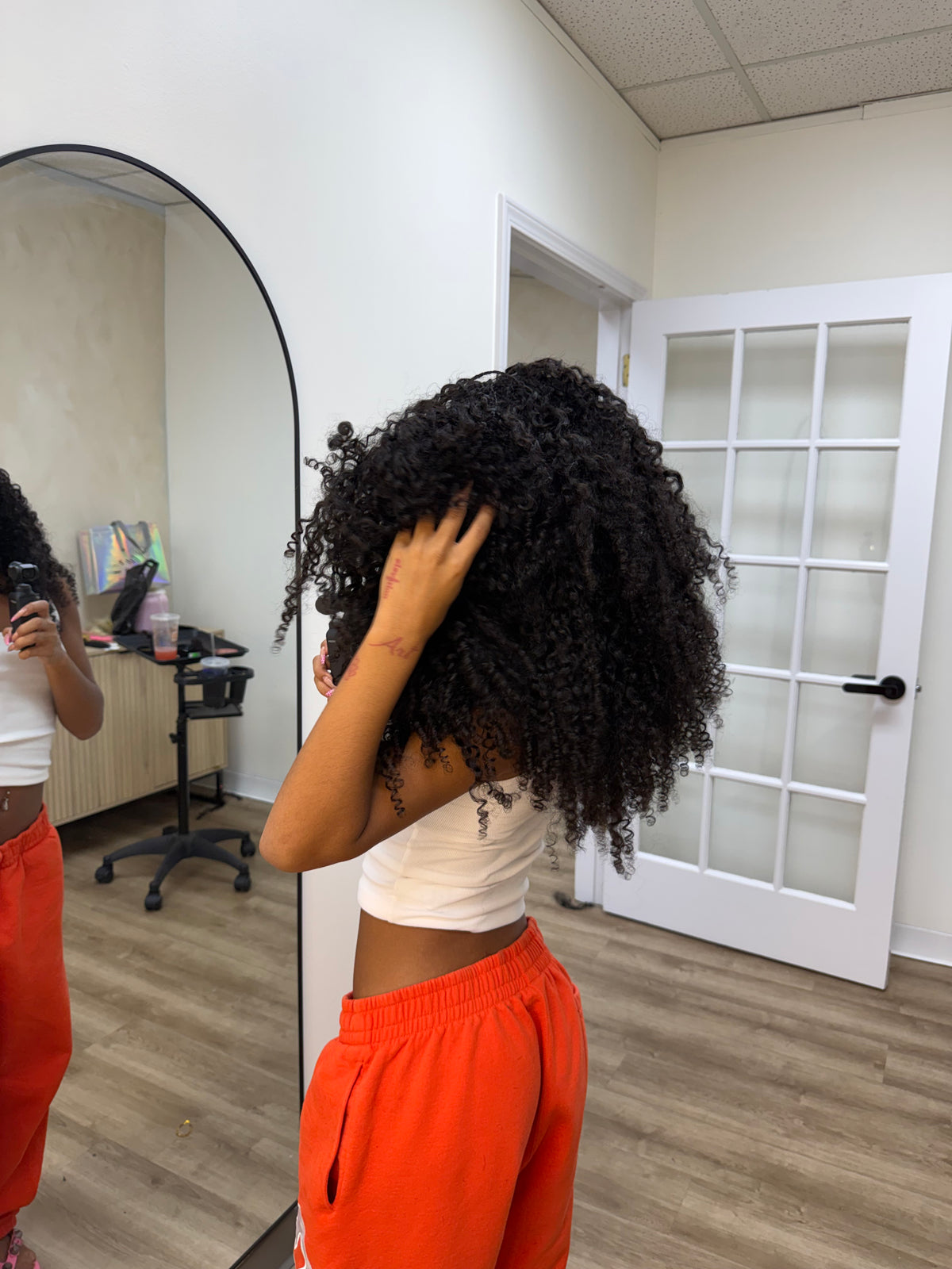 Burmese curly crochet human hair